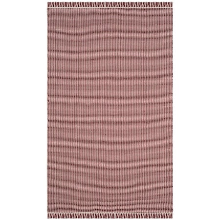 Safavieh 9 x 12 ft. Montauk Collection Contemporary Rectangle Rug - Ivory & Red MTK340C-9